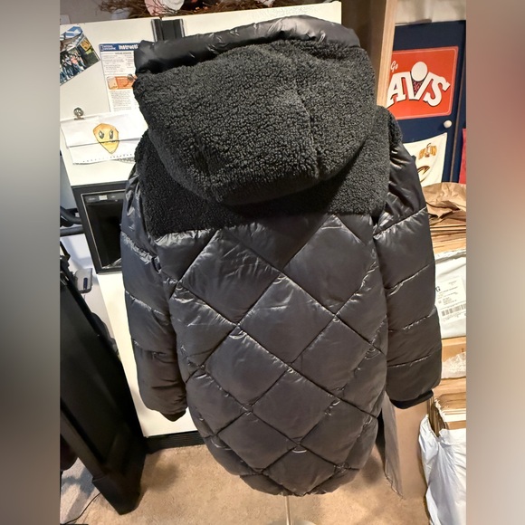 Women's Koolaburra UGG Black Sherpa puffer Jacket XXL black - Picture 7 of 11